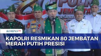 Peringati Hari Bhayangkara Ke-80, Kapolri Resmikan 80 Jembatan Merah Putih Presisi Di Dumai