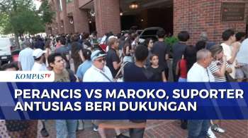 Jelang Perancis Vs Maroko, Suporter Kedua Tim Berkumpul Di Luar Hotel Pemain Di Boston