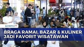 Hari Terakhir Libur Sekolah, Kawasan Braga di Bandung Masih Dipadati Wisatawan | KOMPAS MALAM