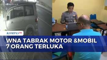 Detik-Detik WNA Bawa Kendaraan Tabrak Motor & Mobil Di Bali, 7 Orang Terluka | KOMPAS MALAM