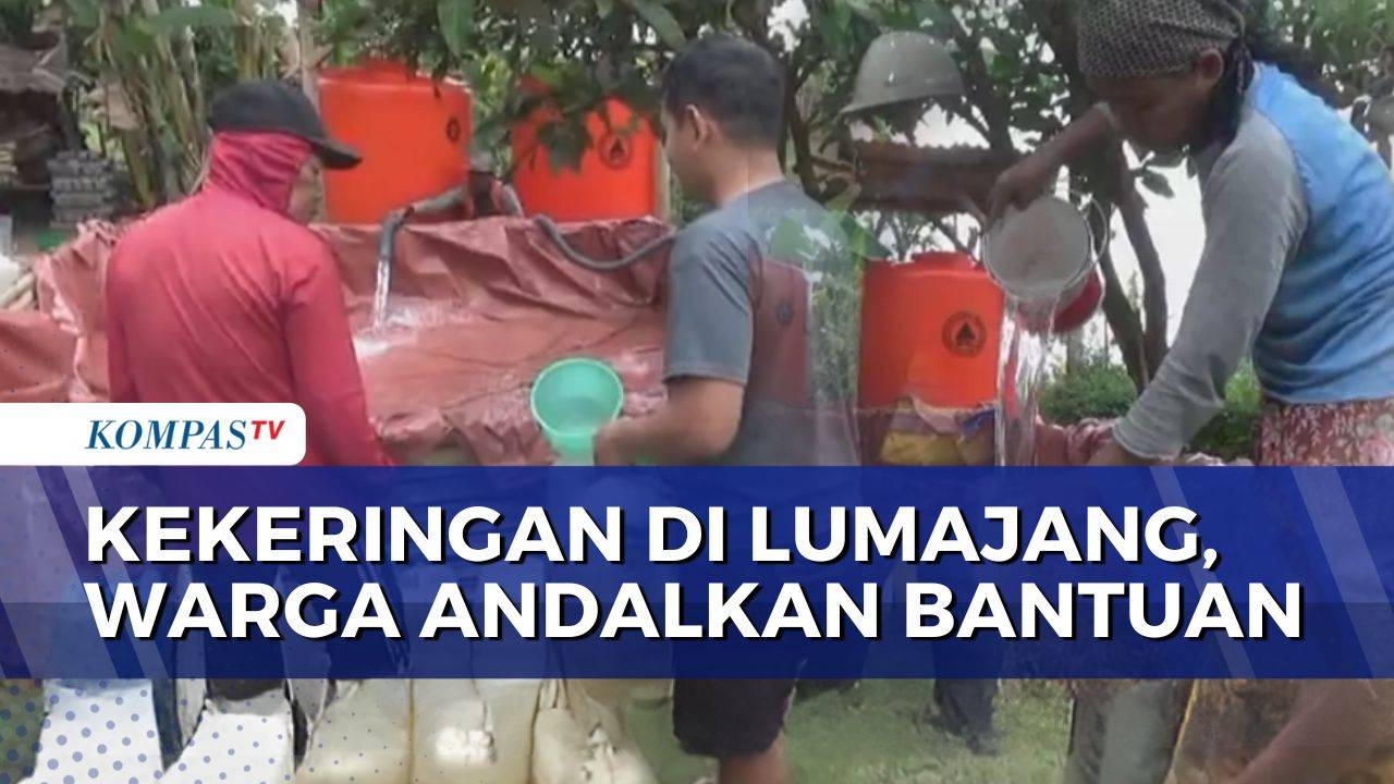 6 Kecamatan dan 9 Desa di Lumajang Dilanda Kekeringan, Warga Andalkan Bantuan Air Bersih