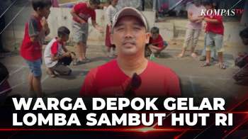Semarak HUT Ke-81 RI, Warga Depok Ikuti Lomba 17 Agustus Dengan Dress Code Merah Putih