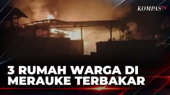 3 Rumah Warga di Merauke Terbakar, Api Diduga Berasal dari Tiang Listrik | BERUT