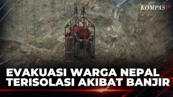 Banjir Bandang Di Nepal Putus Akses Jalan, Warga Terisolasi Dievakuasi Dengan Tali Sling | BERUT