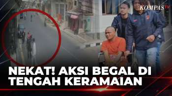 Nekat! Pelaku Begal Bawa Sajam Beraksi Di Tengah Keramaian, 2 Ponsel Korban Raib | BORGOL