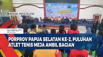 Porprov Papua Selatan Ke-2, Puluhan Atlet Tenis Meja Ambil Bagian