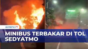Minibus Terbakar Di Tol Sedyatmo, Warga Dengar Ledakan | KOMPAS MALAM
