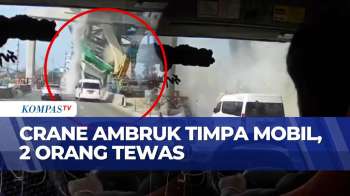 Detik-Detik Derek Dan Beton Jalan Layang Di Thailand Ambruk, 2 Orang Tewas | BU