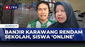 [FULL] Banjir Melanda Sekolah Di Karawang Terapkan Pembelajaran Daring, Kepsek Cerita Kondisi Siswa