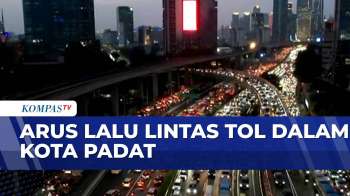 Libur Imlek, Lalu Lintas Tol Dalam Kota Padat | KOMPAS MALAM