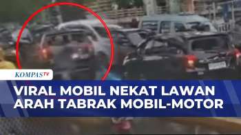 Tak Terkendali! Viral Rekaman Mobil Nekat Lawan Arah, Tabrak Sejumlah Kendaraan di Jakarta Pusat
