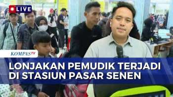 3 Hari Jelang Lebaran, Stasiun Pasar Senen Dipadati Pemudik | 18 MARET 2026