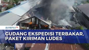 Gudang Ekspedisi di Medan Ludes Terbakar, Paket Kiriman dan Kendaraan Ikut Hangus | BERUT