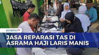 Jasa Reparasi Tas di Asrama Haji Embarkasi Surabaya Laris, Omzet Capai Belasan Juta Tiap Harinya