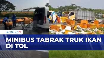 Diduga Ngantuk! Minibus Tabrak Truk Ikan Di Tol, 2 Orang Tewas | SAPA SIANG