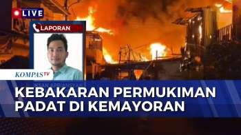 Terkini! Kebakaran Permukiman Padat Penduduk di Kemayoran, Pemadaman Masih Berlangsung