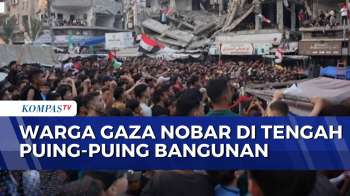 Warga Gaza Gelar Nobar Piala Dunia Di Tengah Puing Puing Bangunan | KOMPAS MALAM