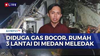 Rumah 3 Lantai Meledak di Medan, Begini Proses Evakuasi 4 Korban yang Terjebak Reruntuhan