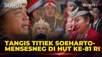 Terharu! Tangis Titiek Soeharto hingga Mensesneg Usai Pengibaran Bendera Merah Putih HUT ke-81 RI