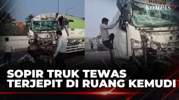 Sopir Tewas, Truk Tangki Tabrak Trailer Di Tol Cilincing | KOMPAS PETANG