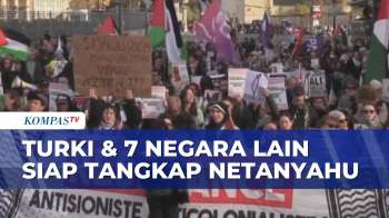 Ratusan Demonstran Pro-Palestina Desak Sanksi Ke Israel, 8 Negara Siap Tangkap Netanyahu