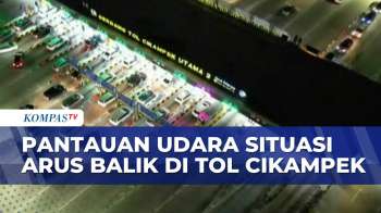 Pantauan Udara Arus Lalu Lintas Tol Cikampek Utama Ramai Lancar Di Akhir Libur Nataru | BERUT