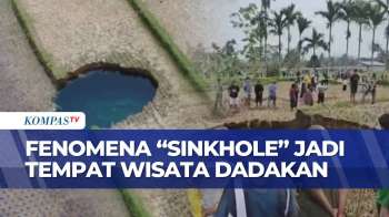Sinkhole Di Area Persawahan Mendadak Jadi Wisata, Warga Percaya Airnya Bisa Untuk Pengobatan