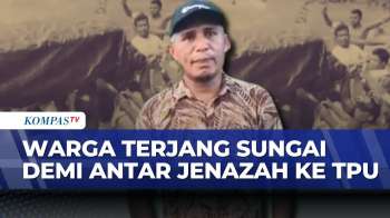 Banjir Hanyutkan Jembatan, Warga Desa Salube Makamkan Jenazah Lewat Sungai | BERUT