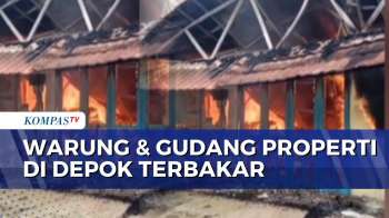 Sempat Terdengar Suara Ledakan, Warung Dan Gudang Properti Di Depok Terbakar | BERUT