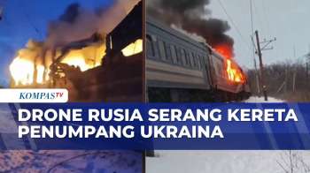 Kereta Penumpang Di Ukraina Jadi Sasaran Serangan Drone Rusia | SAPA PAGI