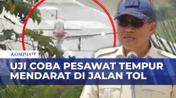 TNI AU Uji Coba Pendaratan Pesawat Tempur Di Tol Trans Sumatera | JMP