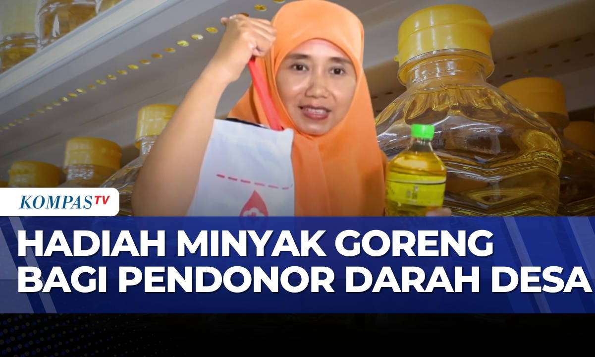 Donor Darah Usai Tarawih di Madiun, Warga Dapat Minyak Goreng Gratis | KOMPAS SIANG