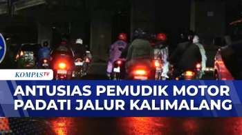 Jalur Kalimalang Dipadati Pemudik Motor | KOMPAS MALAM