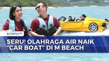 Keseruan Naik 'Car Boat' Di M Beach, Rasakan Sensasi Naik Mobil Di Atas Air | SAPA SIANG