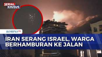 Rudal-Rudal Iran Hujani Israel, Warga Berhamburan ke Jalan | KOMPAS MALAM