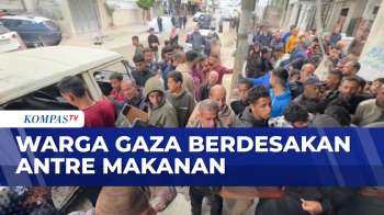 Krisis Pangan, Warga Gaza Antre Berjam-Jam Demi Dapat Bantuan Makanan | BERITA UTAMA