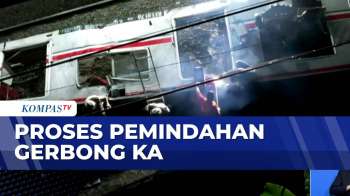 Proses Pemindahan Gerbong KA Di Bekasi Timur Masih Berlanjut | KOMPAS MALAM
