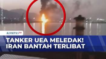 Meledak! Kapal Tanker UEA Terbakar di Lepas Pantai Sharjah Diduga Kena Drone, Iran Bantah Terlibat