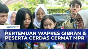 Wapres Gibran Temui Josepha & Peserta Cerdas Cermat MPR | KOMPAS PETANG