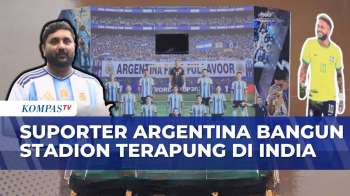 Suporter Argentina di India Bangun Miniatur Stadion Terapung untuk Piala Dunia | BERUT