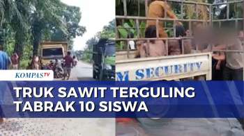 Truk Kelapa Sawit Terguling Timpa Siswa SMP di Labuhanbatu, 1 Tewas dan 9 Terluka | BERITA UTAMA