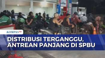 Distribusi BBM Terganggu, Antrean Kendaraan di SPBU Medan dan Manado Masih Mengular | KOMPAS MALAM