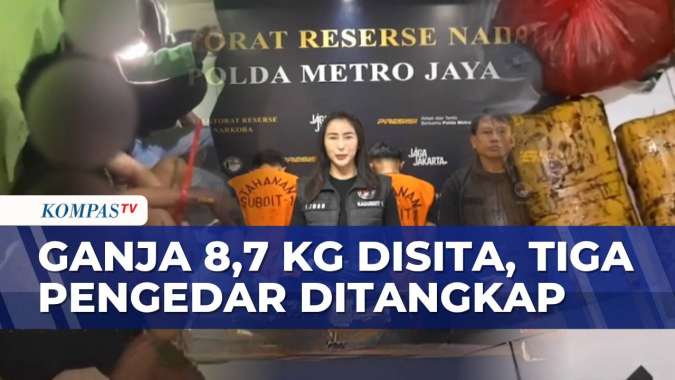 Polisi Bongkar Peredaran Ganja 8,7 Kg Lewat Media Sosial di Bekasi-Bogor
