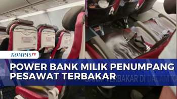 Panik! Power Bank Penumpang Terbakar di Kabin Pesawat | KOMPAS MALAM