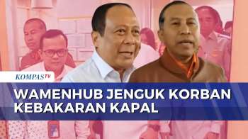 Momen Wamenhub & Kabasarnas Jenguk Korban Kebakaran Kapal | JMP