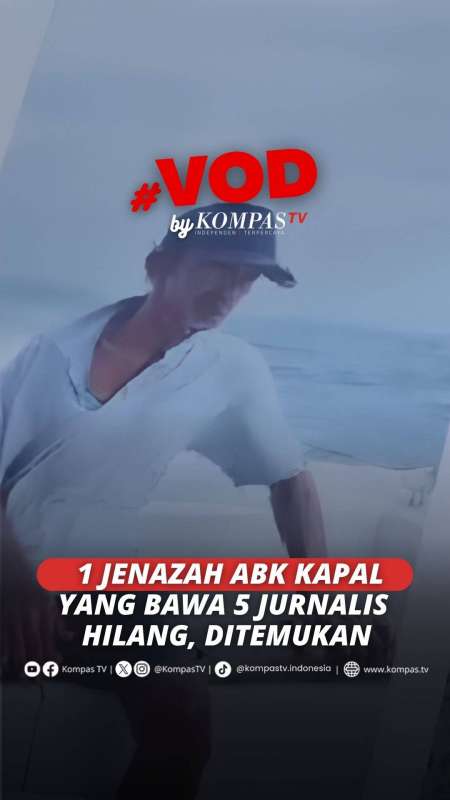 Jenazah Surakman ABK Kapal Yang Bawa 5 Jurnalis Saat Liput Erupsi Anak Krakatau Ditemukan