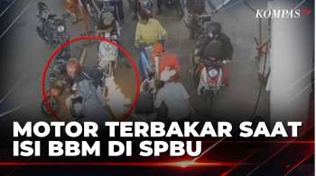 Terekam CCTV! Motor Terbakar Usai Isi BBM Di SPBU Labombo Bone | JURNAL NUSANTARA
