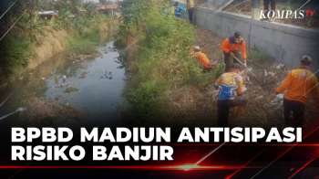 Antisipasi Banjir, BPBD Kota Madiun Bersih-Bersih Sungai Dan Saluran Drainase | JMP