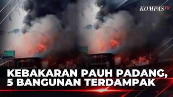 Api Membara! Ledakan Ruko BBM Picu Kebakaran 3 Ruko dan 2 Rumah di Pauh, Padang | BERUT