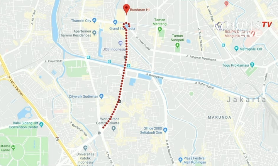 Pengalihan Arus Lalin Proyek LRT Cawang Dukuh Atas